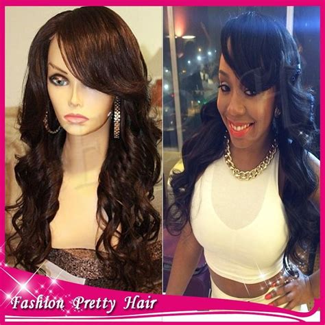 ponytail wig black|black ponytail wig with bangs.